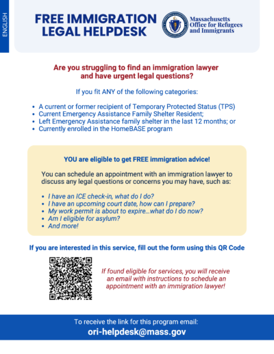 Immigration Legal Helpdesk English